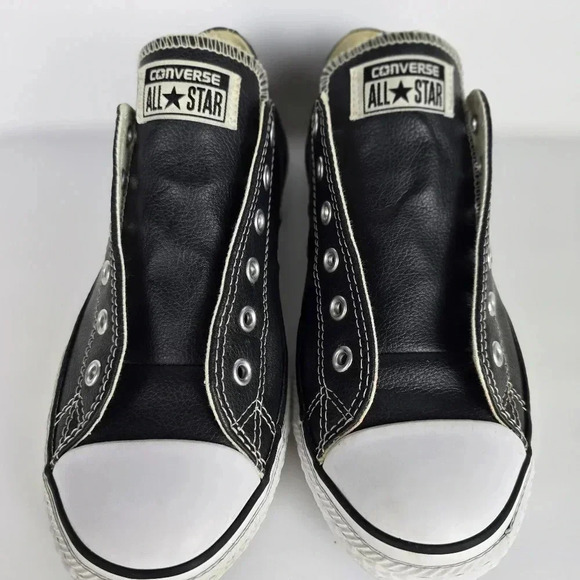 Converse Black and White Slip-On Sneakers - Picture 2 of 11